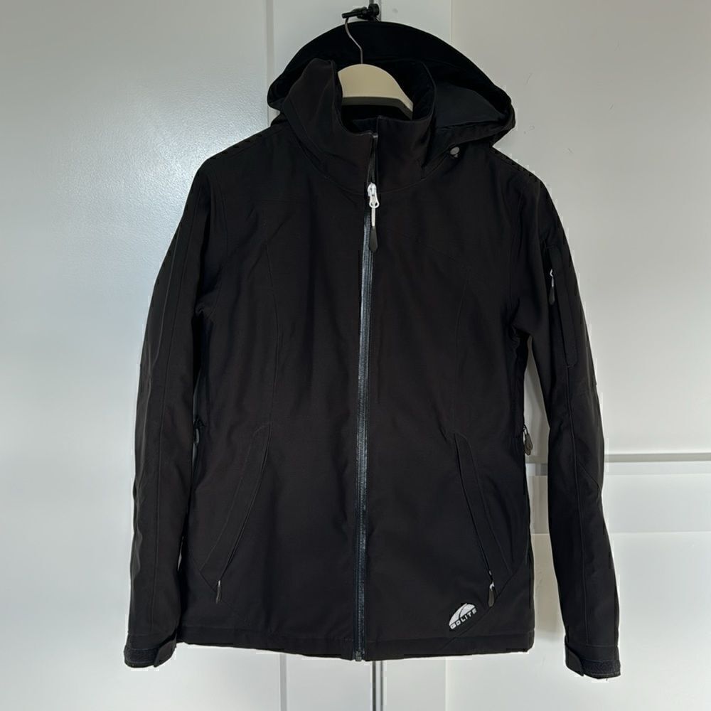 GOLITE Women’s Black Ski Snowboarding Jacket Hooded Outdoors Performance Size S